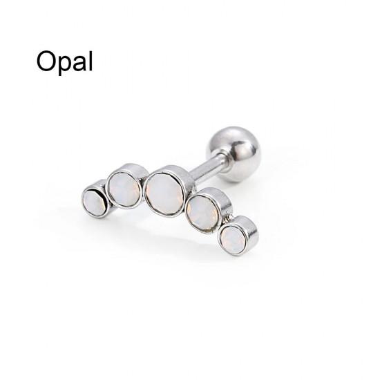 Серьга лабрет LSI47-2 – украшение для пирсинга губ, уха, хряща, хеликса, трагуса, конча, медузы, Монро, Мадонны