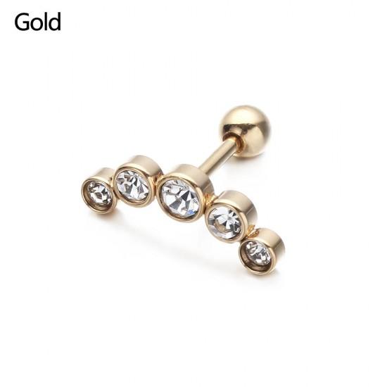 Серьга лабрет LSI47-2 – украшение для пирсинга губ, уха, хряща, хеликса, трагуса, конча, медузы, Монро, Мадонны