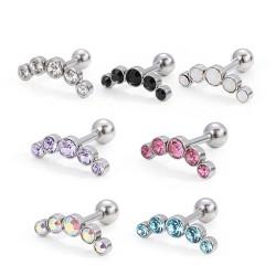 Labret earring LSI47-2 – jewelry for piercing lips, ear, cartilage, helix, tragus, concha, medusa, Monroe, Madonna