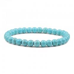 Thin bracelet made of stone 0235 turquoise