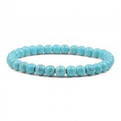 Thin bracelet made of stone 0235 turquoise (1 pc)