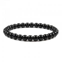 Thin bracelet made of onyx stone, agate 02315-4 (1 pc)