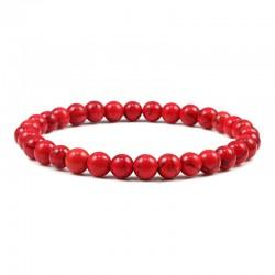 Thin stone bracelet 0235-12 chervoniy (1 pc)