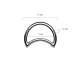 Clicker month ring made of titanium PiercedFish RHT84 earring for piercing the septum of the nose, eyebrows, ear cartilage, helix, tragus