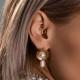 Clicker month ring made of titanium PiercedFish RHT84 earring for piercing the septum of the nose, eyebrows, ear cartilage, helix, tragus