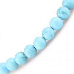Thin bracelet made of stone 0235 turquoise