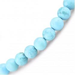 Thin bracelet made of stone 0235 turquoise (1 pc)