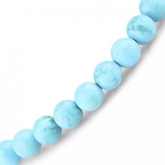 Thin bracelet made of stone 0235 turquoise