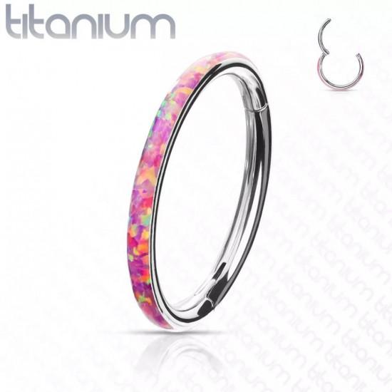 Кольцо кликер из титана PiercedFish RHT43 серьга для пирсинга септума, трагуса и хеликса, брови, губ (диаметр от 8 мм до 10 мм)