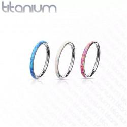 Titanium clicker ring PiercedFish RHT43 earring for septum, tragus and helix piercings, eyebrows, lips (diameter from 8 mm to 10 mm)