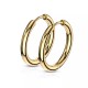 Spikes SE3065G hoop earrings steel colors yellow gold (pair)