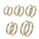 Spikes SE3065G hoop earrings steel colors yellow gold (pair)