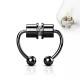 Magnetic fake septum (fake earring, nose clip, ear) made of steel PiercedFish SEPF01 imitation horseshoe piercing (pair)