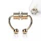 Magnetic fake septum (fake earring, nose clip, ear) made of steel PiercedFish SEPF01 imitation horseshoe piercing (pair)