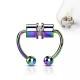 Magnetic fake septum (fake earring, nose clip, ear) made of steel PiercedFish SEPF01 imitation horseshoe piercing (pair)