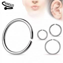 Earring ring made of steel PiercedFish RX1 for piercing septum, cartilage of the ear, nose, eyebrows, lips
