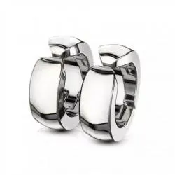 Round stainless steel clip-on earrings Spikes SFE-13521, hoop earrings (congo) (pair)