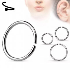 Сережки кільце із сталі PiercedFish RX1 для пірсингу септуму, хряща вуха, носа, брови, губ (1 шт.)