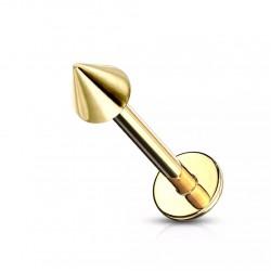 Labret earring with steel spike for mouth or ear piercing PF LS02
