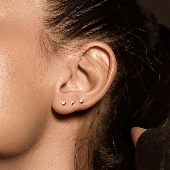 Сережки лабрет з титану з фігуркою блискавки PiercedFish TIL10 для пірсингу хряща вуха, губ