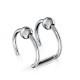 Steel clip for helix (cuff, trompe l'oeil) Spikes RSFX-02 imitation ear cartilage piercing (1 pc)