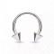 Circular (horseshoe) made of titanium with spikes PiercedFish T23H02 earring for septum, ear cartilage, eyebrows, nose, lips, navel, nipples, smile piercing
