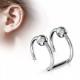 Steel clip for helix (cuff, trompe l'oeil) Spikes RSFX-02 imitation ear cartilage piercing (1 pc)