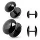 Earring made of steel PiercedFish PSFX-52 (fake-plug blende) round shape (1 pc)
