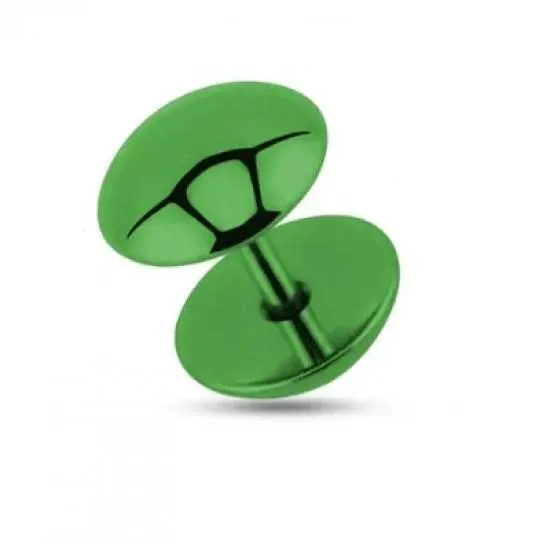 Earring made of steel PiercedFish PSFX-52 (fake-plug blende) round shape (1 pc)