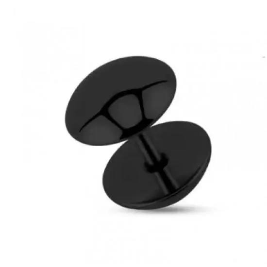 Earring made of steel PiercedFish PSFX-52 (fake-plug blende) round shape (1 pc)