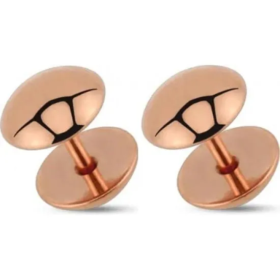 Earring made of steel PiercedFish PSFX-52 (fake-plug blende) round shape (1 pc)