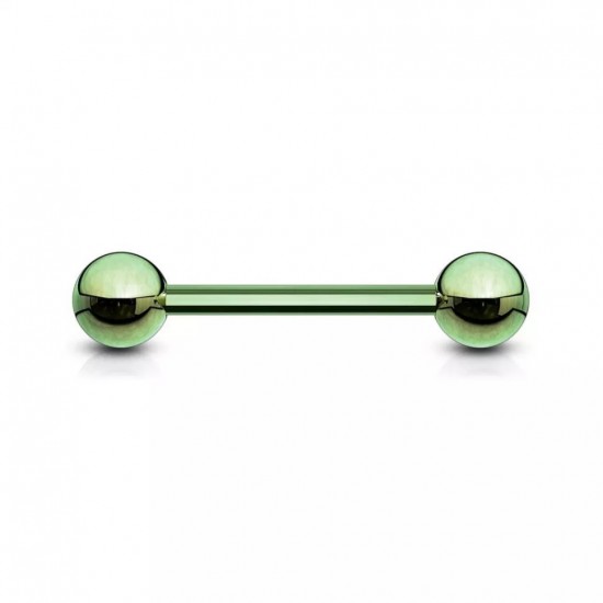 Штанга из стали 316L, серьга для пирсинга в ухо и в соски, 1.2×6–10 мм, PiercedFish (1 шт.)