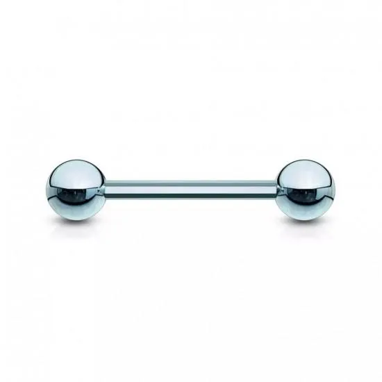Штанга из стали 316L, серьга для пирсинга в ухо и в соски, 1.2×6–10 мм, PiercedFish (1 шт.)