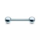 Штанга из стали 316L, серьга для пирсинга в ухо и в соски, 1.2×6–10 мм, PiercedFish (1 шт.)