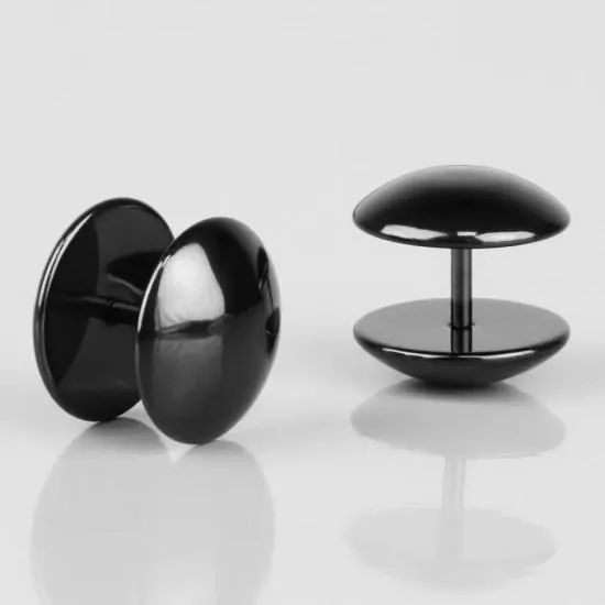 Earring made of steel PiercedFish PSFX-52 (fake-plug blende) round shape (1 pc)