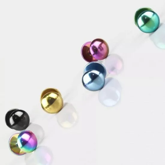 Earring made of steel PiercedFish PSFX-52 (fake-plug blende) round shape (1 pc)