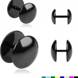 Earring made of steel PiercedFish PSFX-52 (fake-plug blende) round shape
