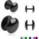 Earring made of steel PiercedFish PSFX-52 (fake-plug blende) round shape (1 pc)