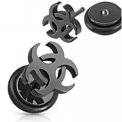 PiercedFish PSFX-75 earring (imitation plug) made of steel (1 pc)