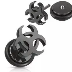 PiercedFish PSFX-75 earring (imitation plug) made of steel (1 pc)