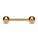 PiercedFish GRB steel bar for ear cartilage piercing, helix, industrial, eyebrow, tongue (1 pc)