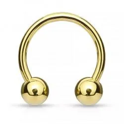 Circular (horseshoe) PiercedFish GDPH earring for septum, helix, tragus, eyebrows, lips, navel, nipples, smile piercing (1 pc)