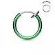 False earring (clip, imitation piercing) made of PiercedFish SEP45 steel for the ear, helix, nose, septum (1 pc)