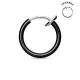 False earring (clip, imitation piercing) made of PiercedFish SEP45 steel for the ear, helix, nose, septum (1 pc)