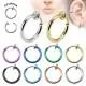 False earring (clip, imitation piercing) made of PiercedFish SEP45 steel for the ear, helix, nose, septum (1 pc)