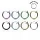 False earring (clip, imitation piercing) made of PiercedFish SEP45 steel for the ear, helix, nose, septum (1 pc)