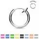 False earring (clip, imitation piercing) made of PiercedFish SEP45 steel for the ear, helix, nose, septum (1 pc)