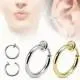 False earring (clip, imitation piercing) made of PiercedFish SEP45 steel for the ear, helix, nose, septum (1 pc)