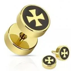 PiercedFish --PSFX-55 round earring (imitation plug) (1 pc)