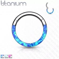 Titanium clicker ring PiercedFish RHT44 earring for septum, tragus and helix piercings, eyebrows, lips (diameter from 6 mm to 10 mm)